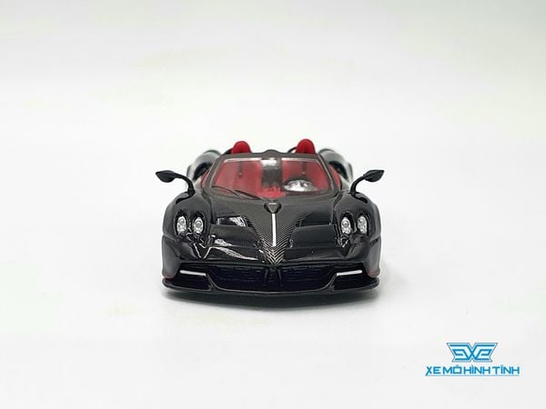 Xe mô hình Pagani Huayra Roadster Black LHD 1:64 MiniGT (Đen Nội Thất Đỏ)
