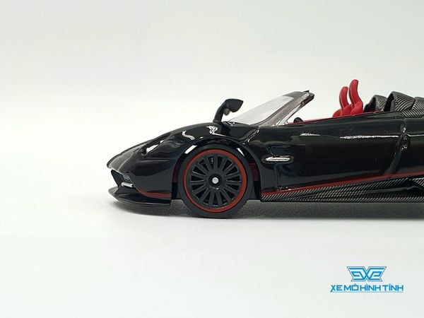 Xe mô hình Pagani Huayra Roadster Black LHD 1:64 MiniGT (Đen Nội Thất Đỏ)