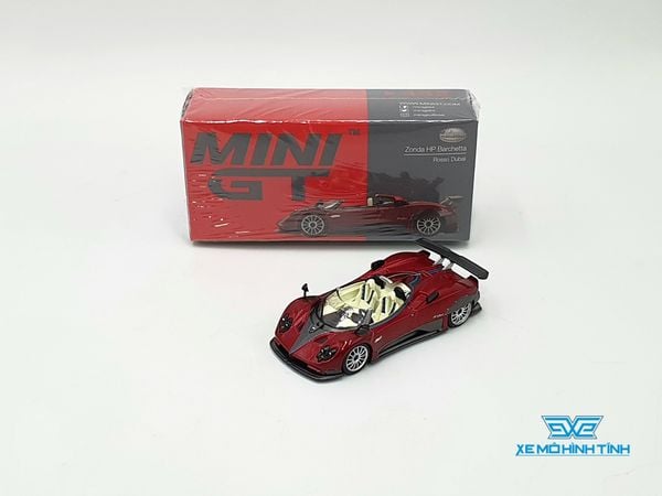 Xe mô hình Pagani Zonda HP Barchetta Rosso Dubai LHD 1:64 MiniGT (Đỏ)