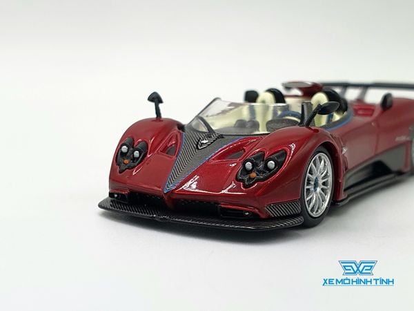 Xe mô hình Pagani Zonda HP Barchetta Rosso Dubai LHD 1:64 MiniGT (Đỏ)