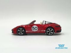 Xe mô hình Porsche 911 Targa 4S Heritage Design Edition Cherry Red LHD 1:64 MiniGT (Đỏ)