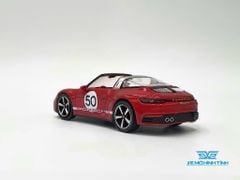 Xe mô hình Porsche 911 Targa 4S Heritage Design Edition Cherry Red LHD 1:64 MiniGT (Đỏ)