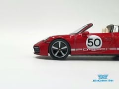 Xe mô hình Porsche 911 Targa 4S Heritage Design Edition Cherry Red LHD 1:64 MiniGT (Đỏ)