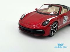 Xe mô hình Porsche 911 Targa 4S Heritage Design Edition Cherry Red LHD 1:64 MiniGT (Đỏ)