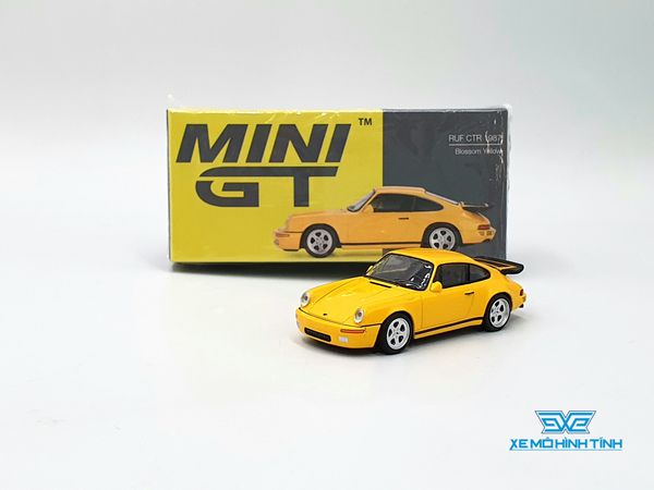 Xe mô hình RUF CTR 1987 Blossom Yellow LHD 1:64 MiniGT (Vàng)