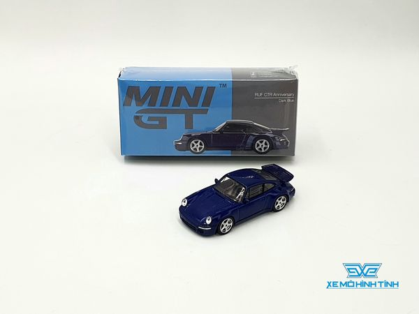 Xe mô hình RUF CTR Anniversary Dark Blue LHD 1:64 MiniGT (Xanh Dương)