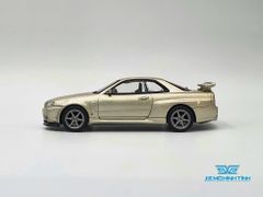 Xe mô hình Nissan Skyline GT-R M-Spec Sillica Breath RHD 1:64 MiniGT (Vàng Gold)