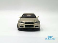 Xe mô hình Nissan Skyline GT-R M-Spec Sillica Breath RHD 1:64 MiniGT (Vàng Gold)