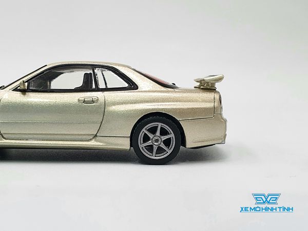 Xe mô hình Nissan Skyline GT-R M-Spec Sillica Breath RHD 1:64 MiniGT (Vàng Gold)