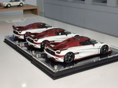 Xe Mô Hình Koenigsegg Agera RS Limited 500 1:18 FrontiArt ( Trắng Đỏ )