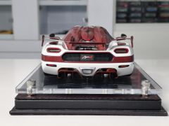 Xe Mô Hình Koenigsegg Agera RS Limited 500 1:18 FrontiArt ( Trắng Đỏ )
