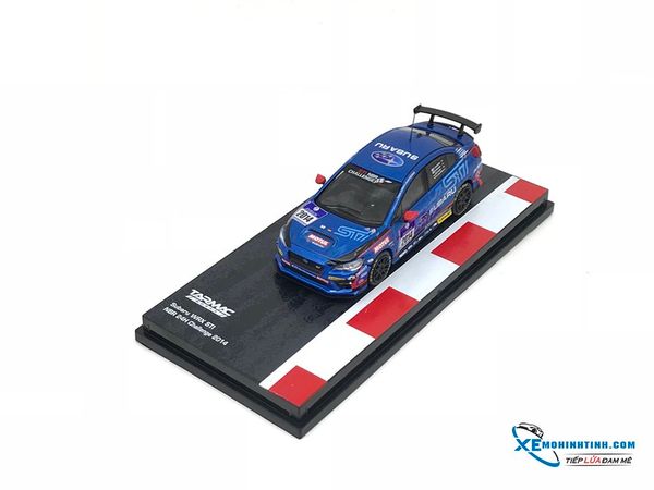 Xe Mô Hình Subaru WRX STI NBR 24H Challenge 2014 1:64 Tarmac Works ( Xanh Dương )