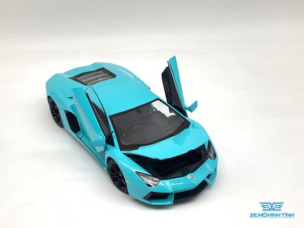 Xe Mô Hình Lamborghini Aventador LP700-4 1:24 Welly ( Xanh )