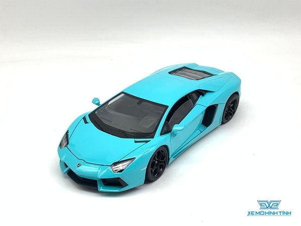 Xe Mô Hình Lamborghini Aventador LP700-4 1:24 Welly ( Xanh )