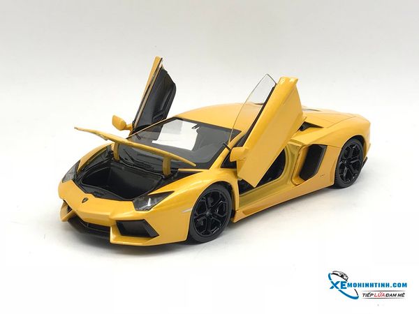 XE MÔ HÌNH LAMBORGHINI AVENTADOR LP 700-4 1:24 WELLY (VÀNG)