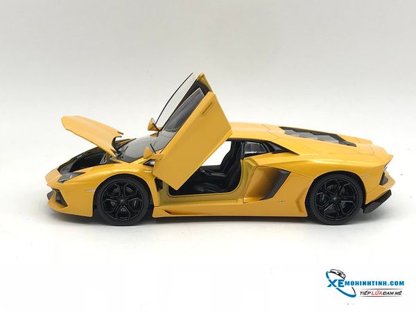 XE MÔ HÌNH LAMBORGHINI AVENTADOR LP 700-4 1:24 WELLY (VÀNG)