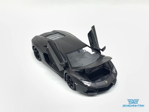 Xe Mô Hình Lamborghini Aventador Lp700 1:24 Welly (Đen)