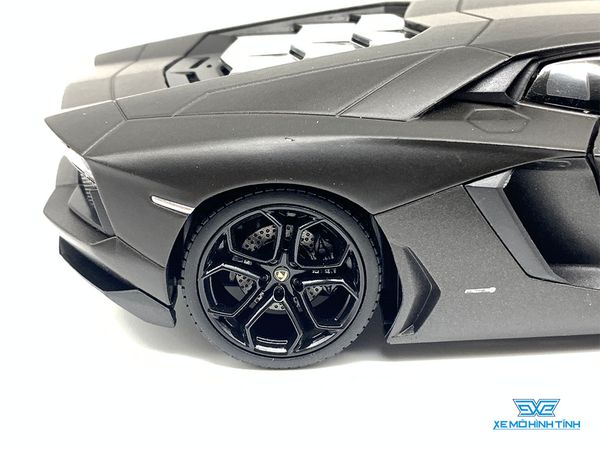 Xe Mô Hình Lamborghini Aventador Lp700 1:24 Welly (Đen)