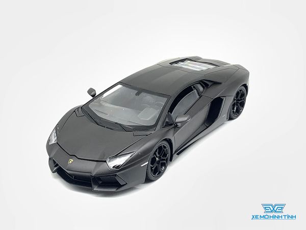 Xe Mô Hình Lamborghini Aventador Lp700 1:24 Welly (Đen)