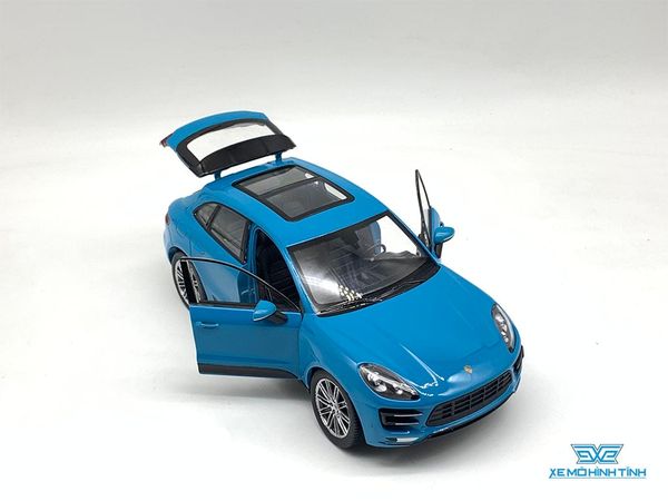 Xe Mô Hình Porsche Macan 1:24 Welly ( Xanh ngọc )