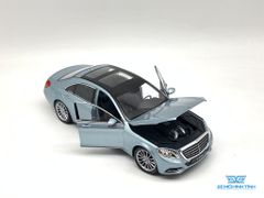 Xe Mô Hinh Mercedes-Benz S-Class 1:24 Welly ( Xanh Bạc )