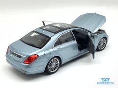 Xe Mô Hinh Mercedes-Benz S-Class 1:24 Welly ( Xanh Bạc )