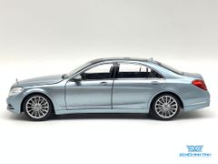 Xe Mô Hinh Mercedes-Benz S-Class 1:24 Welly ( Xanh Bạc )