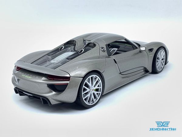 Xe Mô Hình Porsche 918 Spyder 1:24 Welly ( Xám )