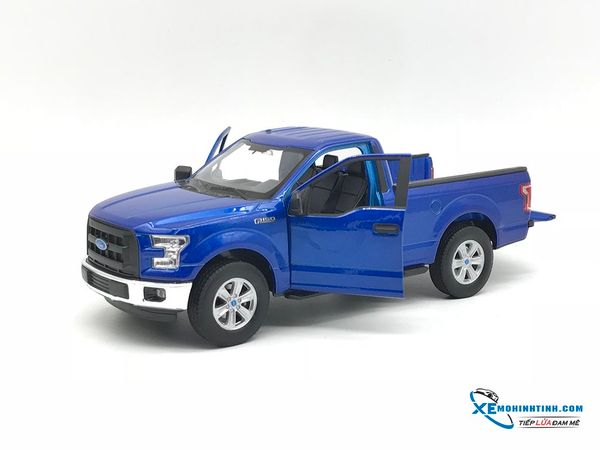 Xe Mô Hình Ford F-150 2015 1:24 Welly ( Xanh Dương )