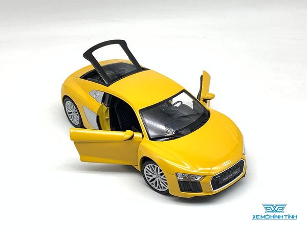 Xe Mô Hình Audi R8 V10 2016 1:24 Welly (Vàng )