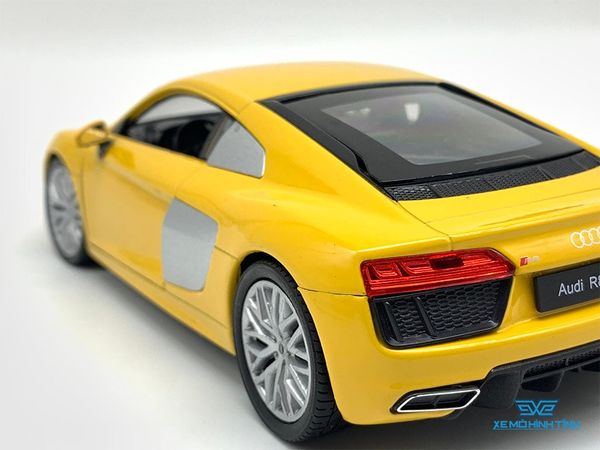 Xe Mô Hình Audi R8 V10 2016 1:24 Welly (Vàng )