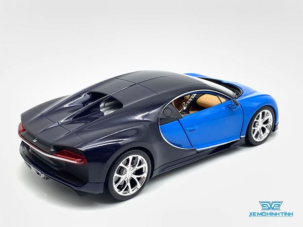 Xe Mô Hình Bugatti Chiron 1:24 Welly ( Xanh )