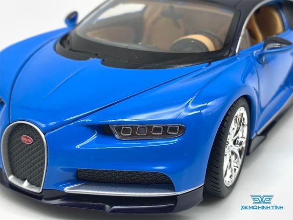 Xe Mô Hình Bugatti Chiron 1:24 Welly ( Xanh )