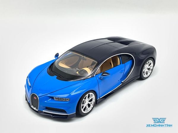 Xe Mô Hình Bugatti Chiron 1:24 Welly ( Xanh )