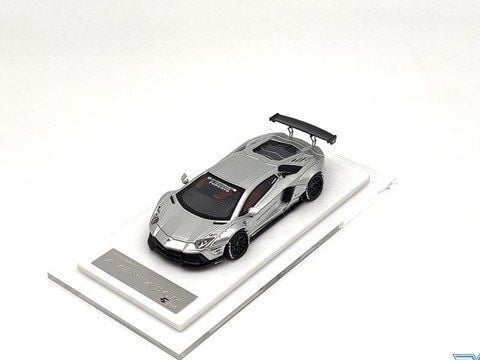 Xe Mô Hình LB-Performance Lamborghini Aventador Limited 999pcs 1:64 Liberty Walks ( Chrome )