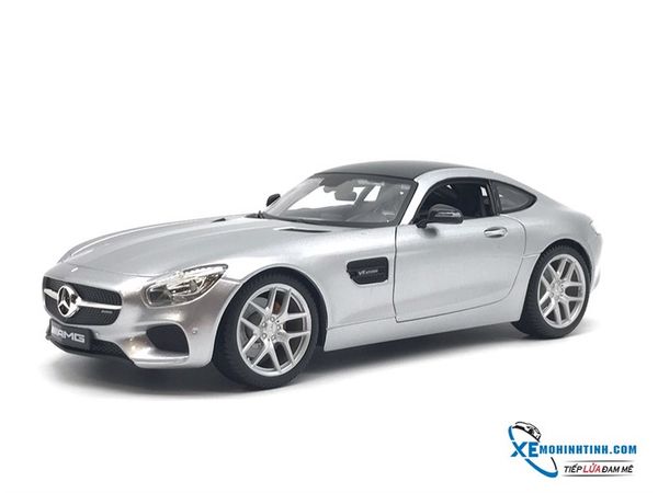 XE MÔ HÌNH MERCEDES-BENZ GT AMG 1:18 MAISTO (BẠC)