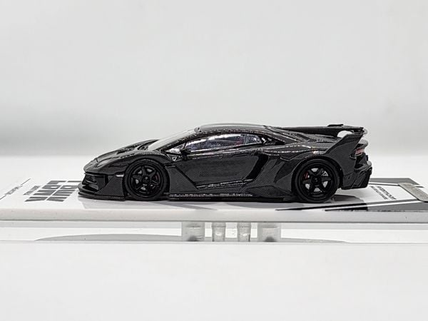 Xe Mô Hình Lamborghini Aventador LP700 LBWK Limited 1:64 Time Micro ( Đen Cacbon )