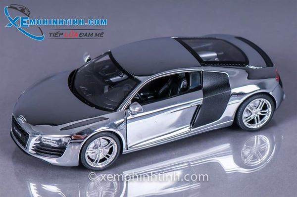 XE MÔ HÌNH AUDI R8 1:24 WELLY (CROM)