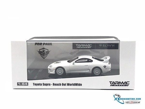 Toyota Supra Roww Reach Out Worl Wine Tarmac 1:64 Trắng