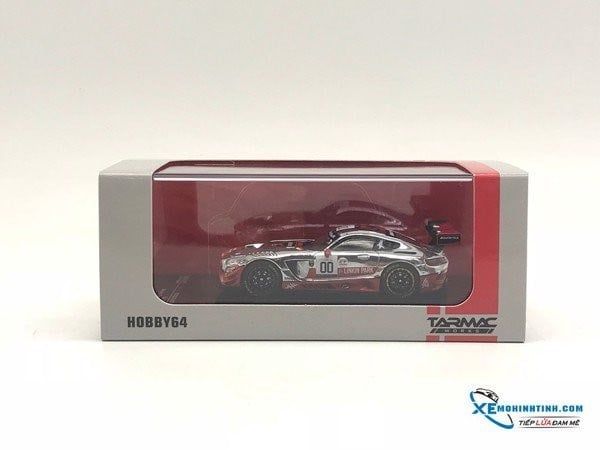 Mercedes AMG Gt3 Spa 24h 2016 1:64 Tarmac ( đỏ bạc )