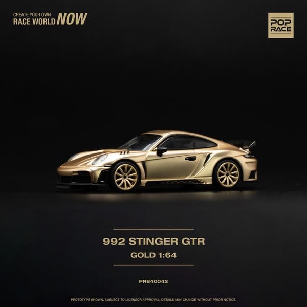 Xe Mô Hình Stinger 992 1:64 PopRace ( Gold )