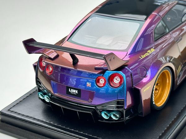 Xe Mô Hình LB - Silhouette Works GT Nissan 35GT- RR Limited 149pcs 1:18 Ivy Model ( Tím Biến Màu )