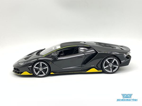 Xe Mô Hình Lamborghini Centenario 1:18 Maisto ( Xám Viền Vàng )