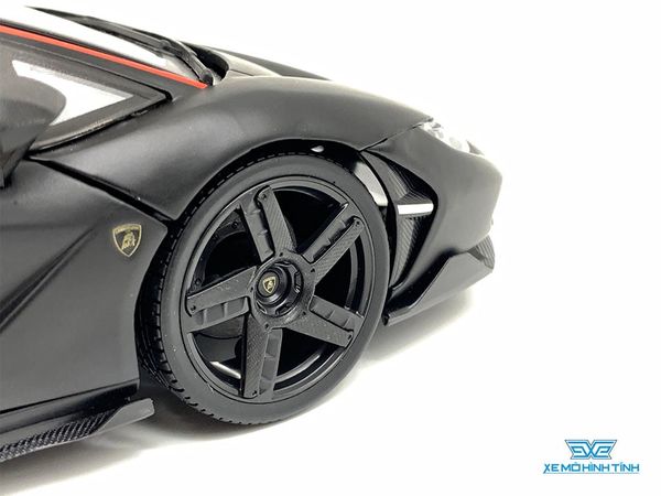 Xe Mô Hình Lamborghini Centenario 1:18 Maisto ( Đen Nhám Viền Đỏ )