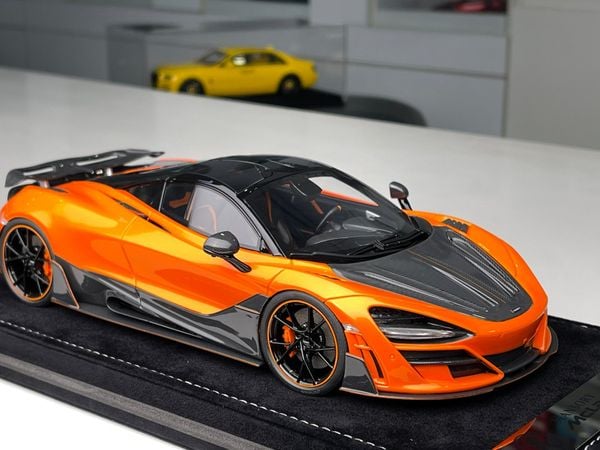 Xe Mô Hình McLaren 720S 1:18 Mansory limited 99psc ( Orange ) ( 91 )