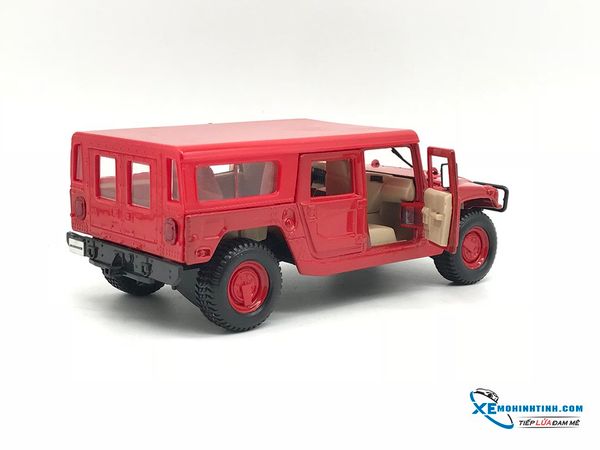 Mô hình ô tô Hummer 4 Door Wagon 1:24 Maisto ( Đỏ )