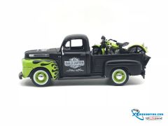 Xe Mô Hình Harley Davidson Ford F1 Pick-Up 1948 1:24 Maisto ( Xanh lá Đen )