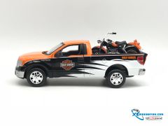 Xe Mô Hình FLH Duo Glide Ford F-150 STX 1958 1:24 Maisto ( Cam - Đen - Bạc )