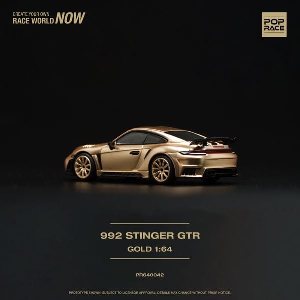 Xe Mô Hình Stinger 992 1:64 PopRace ( Gold )