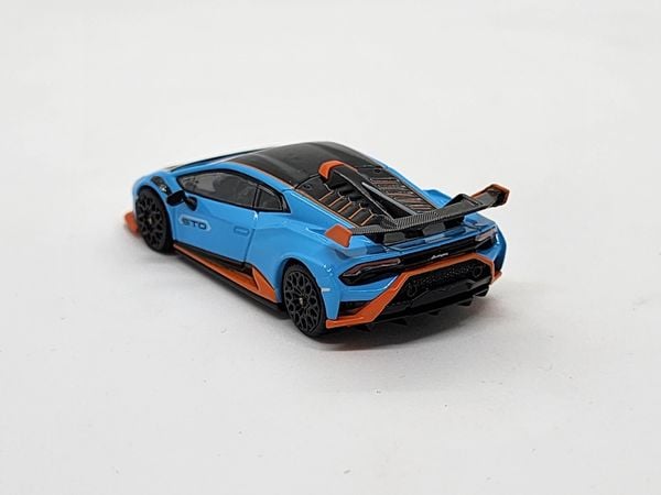 Xe Mô Hình Lamborghini Huracan STO Blu Laufey LHD 1:64 Minigt ( Xanh Dương )